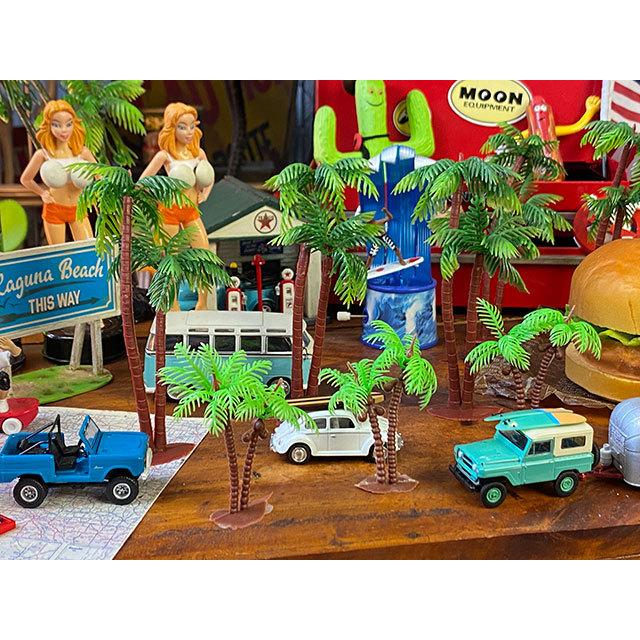 南の島のヤシの木のオブジェ　（Lサイズ3本+Sサイズ3本の合計6本セット）　■　アメリカン雑貨　アメリカ雑貨 | 