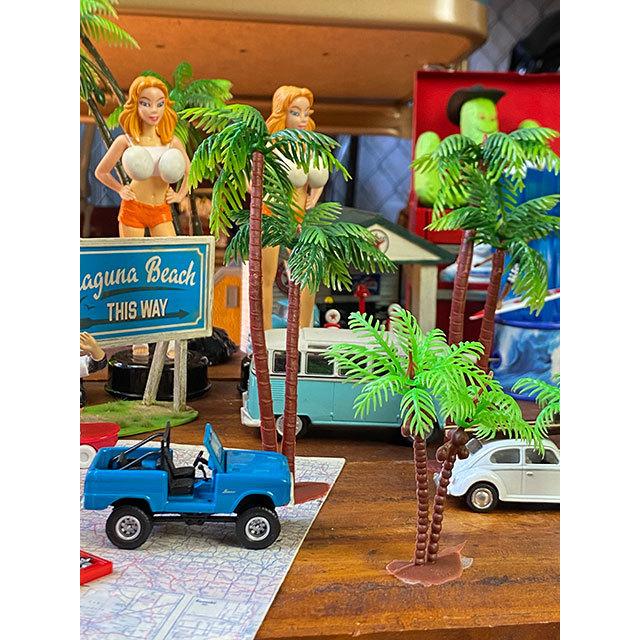 南の島のヤシの木のオブジェ　（Lサイズ3本+Sサイズ3本の合計6本セット）　■　アメリカン雑貨　アメリカ雑貨 |  | 02