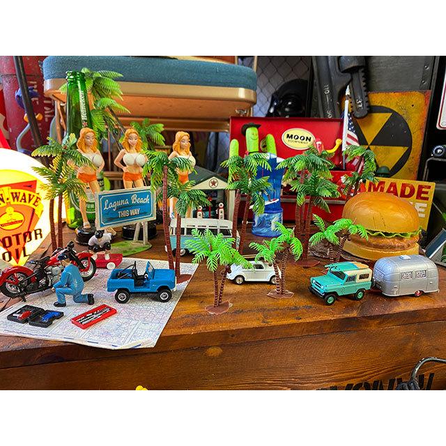 南の島のヤシの木のオブジェ　（Lサイズ3本+Sサイズ3本の合計6本セット）　■　アメリカン雑貨　アメリカ雑貨 |  | 03