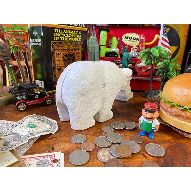 アイアンベアーバンク（ホワイト） ■ アメリカン雑貨 アメリカ雑貨 貯金箱 |  | 03