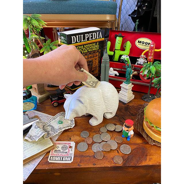 アイアンベアーバンク（ホワイト） ■ アメリカン雑貨 アメリカ雑貨 貯金箱 |  | 04
