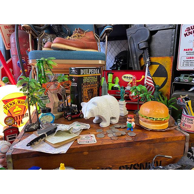 アイアンベアーバンク（ホワイト） ■ アメリカン雑貨 アメリカ雑貨 貯金箱 |  | 07