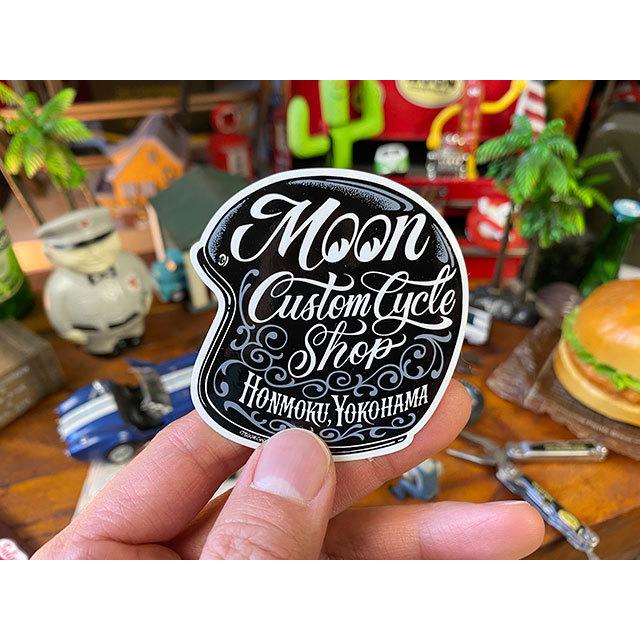 ムーンカスタムサイクルショップ　ヘルメットステッカー ■ アメリカン雑貨 アメリカ雑貨 | 