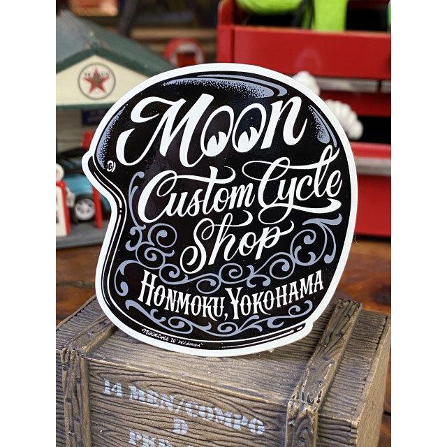 ムーンカスタムサイクルショップ　ヘルメットステッカー ■ アメリカン雑貨 アメリカ雑貨 |  | 01