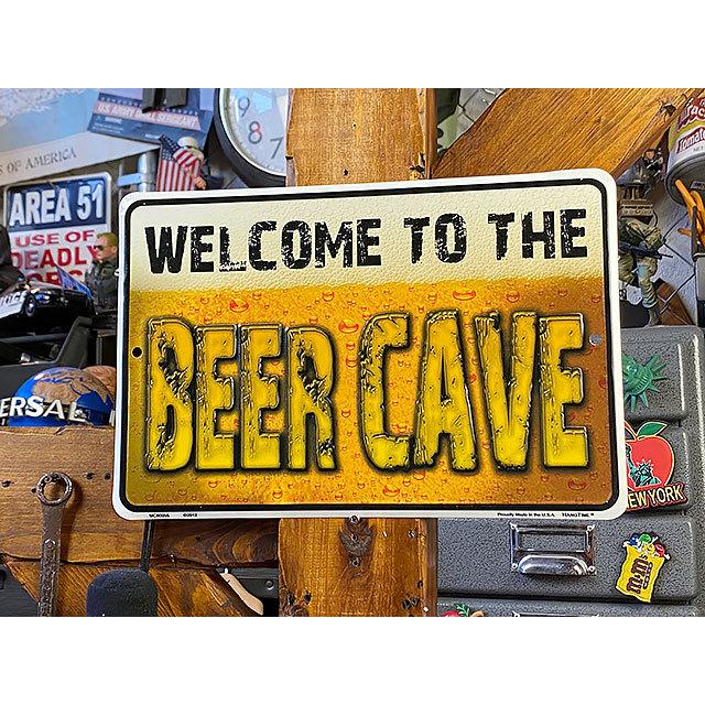 ビール好きの秘密基地 ミニジョーク看板 □ アメリカン雑貨 アメリカ