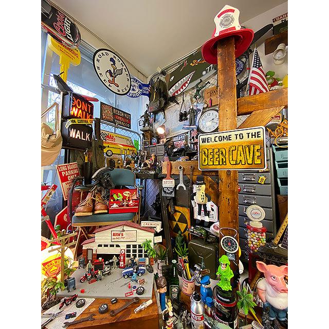 ビール好きの秘密基地 ミニジョーク看板 □ アメリカン雑貨 アメリカ