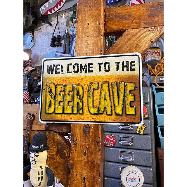 ビール好きの秘密基地 ミニジョーク看板 □ アメリカン雑貨 アメリカ