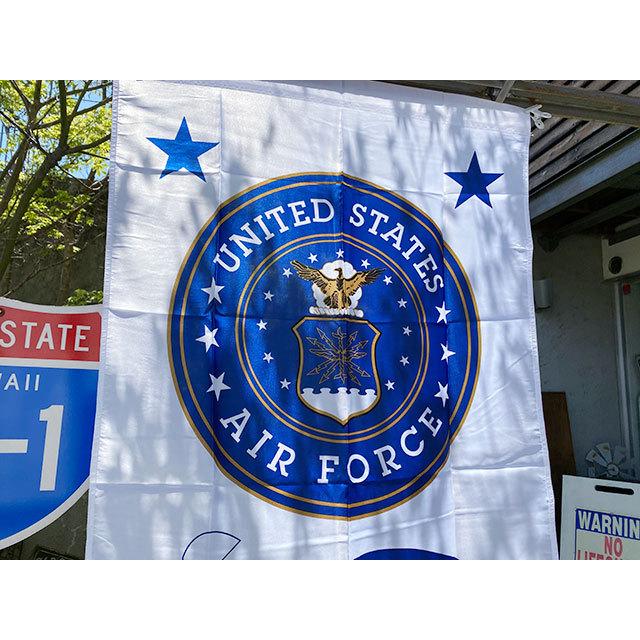 U.S.エアフォース　ミリタリーフラッグ　（エンブレム/縦型）　■　アメリカン雑貨　アメリカ雑貨 |  | 01