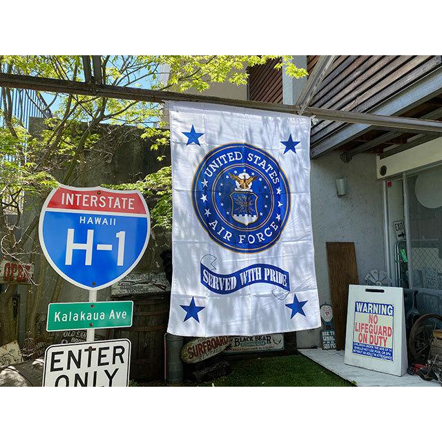 U.S.エアフォース　ミリタリーフラッグ　（エンブレム/縦型）　■　アメリカン雑貨　アメリカ雑貨 |  | 02