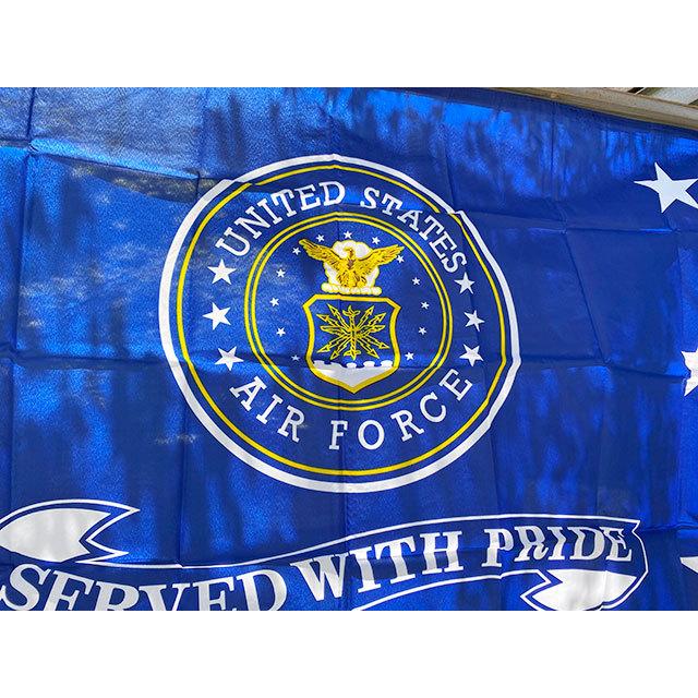U.S.エアフォース　ミリタリーフラッグ　（エンブレム/横型）　■　アメリカン雑貨　アメリカ雑貨 |  | 01