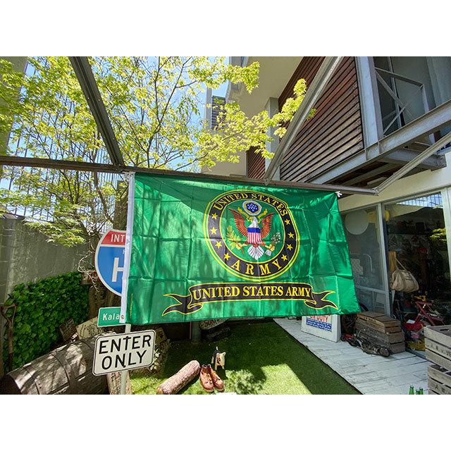 U.S.アーミー　ミリタリーフラッグ　（エンブレム/横型/グリーン）　UNITED STATES ARMY |  | 02