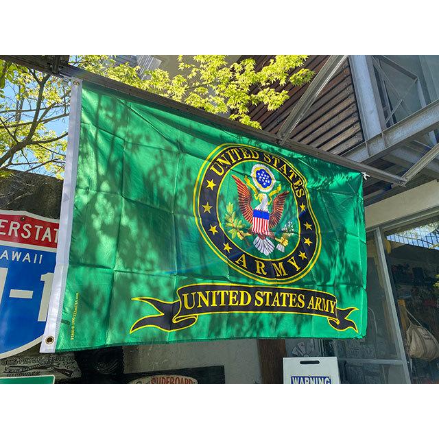 U.S.アーミー　ミリタリーフラッグ　（エンブレム/横型/グリーン）　UNITED STATES ARMY |  | 04