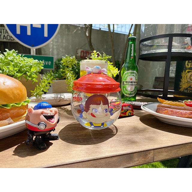 不二家 ペコちゃん キャンディポット □ アメリカン雑貨 アメリカ雑貨