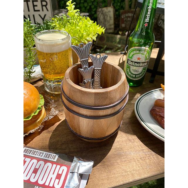 木樽型小物入れ　バレルポット ■ アメリカン雑貨 アメリカ雑貨 爆買 |  | 07