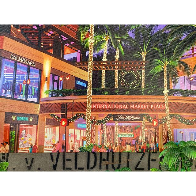 ハワイアン　キャンバスアート　（インターナショナルマーケットプレイス/LEDライト付き）　栗山義勝　■　アメリカン雑貨　アメリカ雑貨 |  | 08