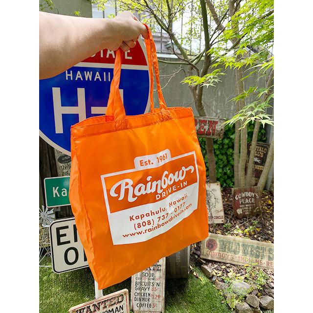 レインボードライブイン　ショッピングトートバッグ　（オレンジ）　■　アメリカン雑貨　アメリカ雑貨　エコバッグ |  | 05