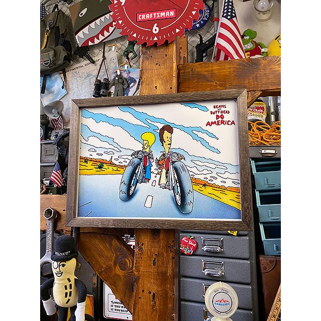 ポスターフレーム　（ビーバス＆バットヘッド/イージーライダー）　ポスター＆木製フレームのセット ■ アメリカン雑貨 アメリカ雑貨 |  | 05