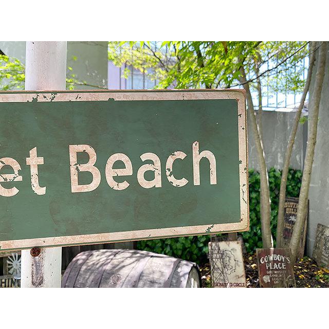 ハワイの道路標識　ウッドサイン　（サンセットビーチ）　■　アメリカン雑貨　アメリカ雑貨 |  | 02