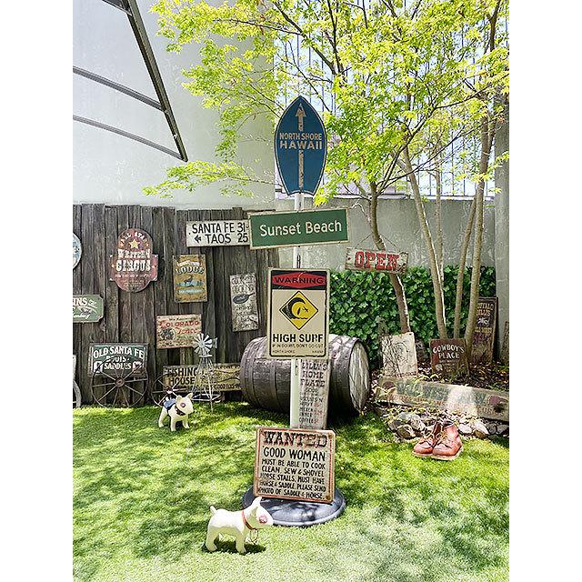 ハワイの道路標識　ウッドサイン　（ノースショア/サーフボード型）　■　アメリカン雑貨　アメリカ雑貨 |  | 04