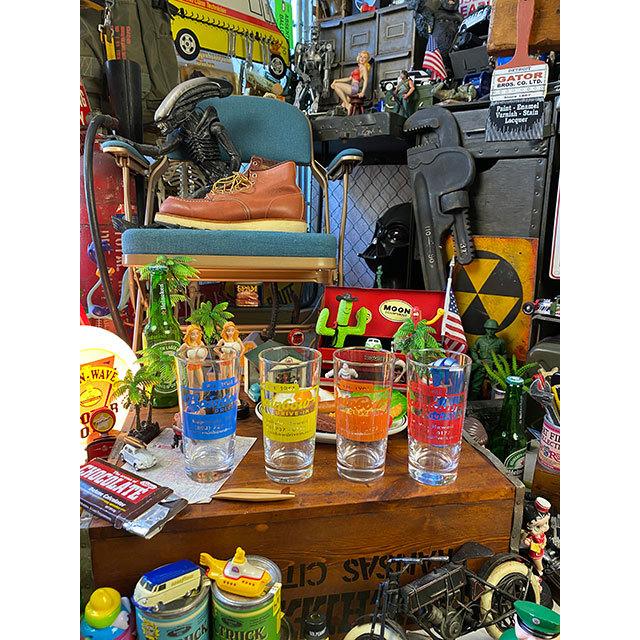 レインボードライブイン ロンググラス （全4色セット） □ アメリカン