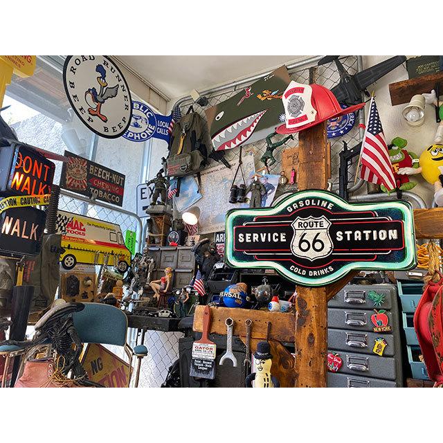 ルート66　サービスステーション　エンボスティンサイン ■ アメリカン雑貨 アメリカ雑貨 |  | 03