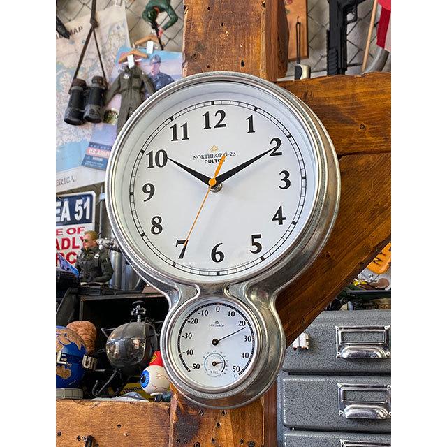注目ブランドのギフト ダルトン　ノースロップ・ウォールクロック（ガルバナイズド） ■ アメリカン雑貨 アメリカ雑貨 壁掛時計 掛け時計、壁掛け時計