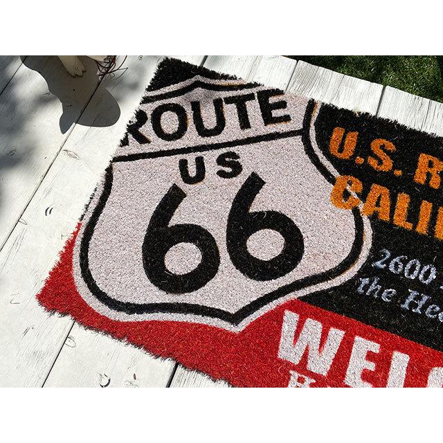 ルート66　ココマット　（ウェルカム）　■　アメリカン雑貨　アメリカ雑貨　玄関マット 爆買 |  | 01