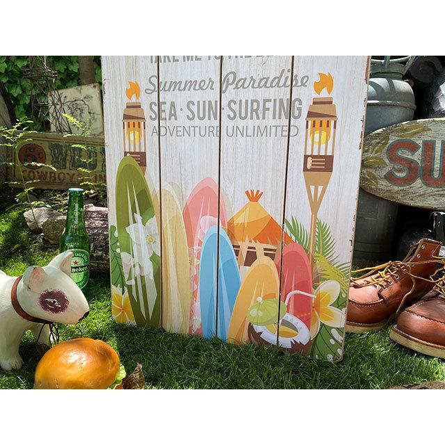 ハワイアン　ヴィンテージサインボード　（サマーパラダイス）　■　アメリカン雑貨　アメリカ雑貨 |  | 03