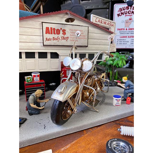 Harley Davidson ハーレー ブリキオブジェ (シルバー Harley Davidson ハーレー ブリキオブジェ (シルバー