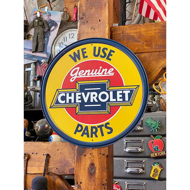 シボレー　ラウンド型ブリキ看板　（ジェニュインパーツ）　■　アメリカン雑貨　アメリカ雑貨 爆買 |  | 05