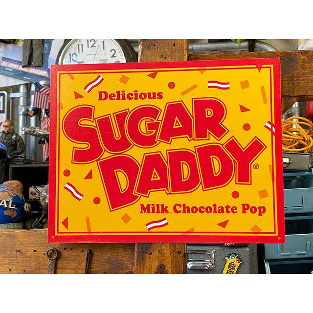 シュガーダディ　ブリキ看板　（ミルクチョコレートポップ）　■　アメリカン雑貨　アメリカ雑貨 | 