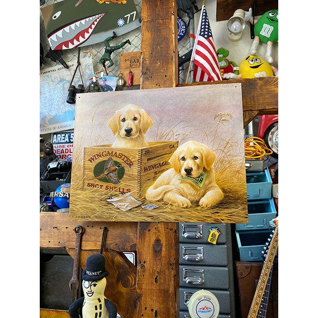 ゴールデンレトリバー　ブリキ看板　（ウィンチェスター）　■　アメリカン雑貨　アメリカ雑貨 |  | 04