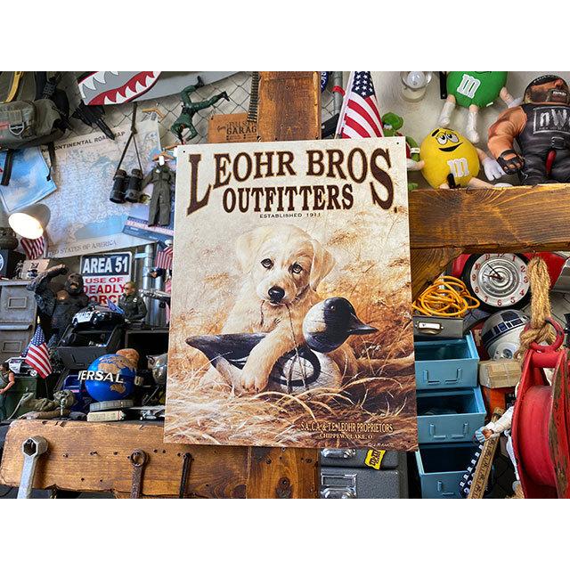 ゴールデンレトリバー　ブリキ看板　（リアーブロス・アウトフィッター）　■　アメリカン雑貨　アメリカ雑貨 |  | 05