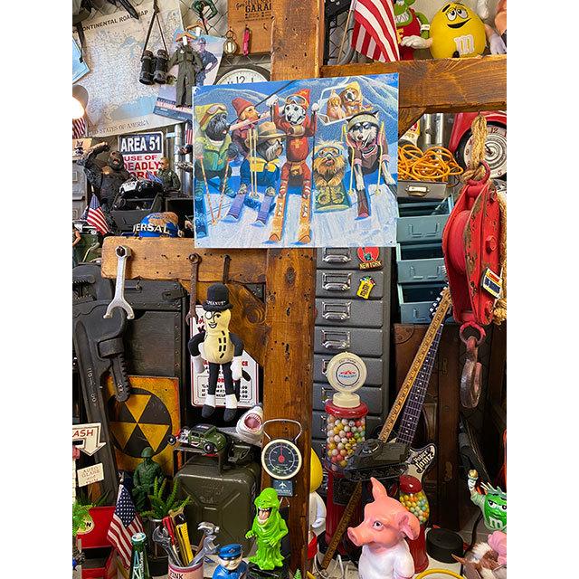 「スキードッグ　愉快な8匹の仲間たち」　ブリキ看板 ■ アメリカン雑貨 アメリカ雑貨 |  | 02