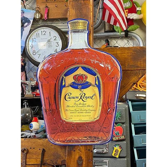 クラウンローヤル　ウイスキー　ブリキ看板　（ダイカット）　■　アメリカン雑貨　アメリカ雑貨 | 