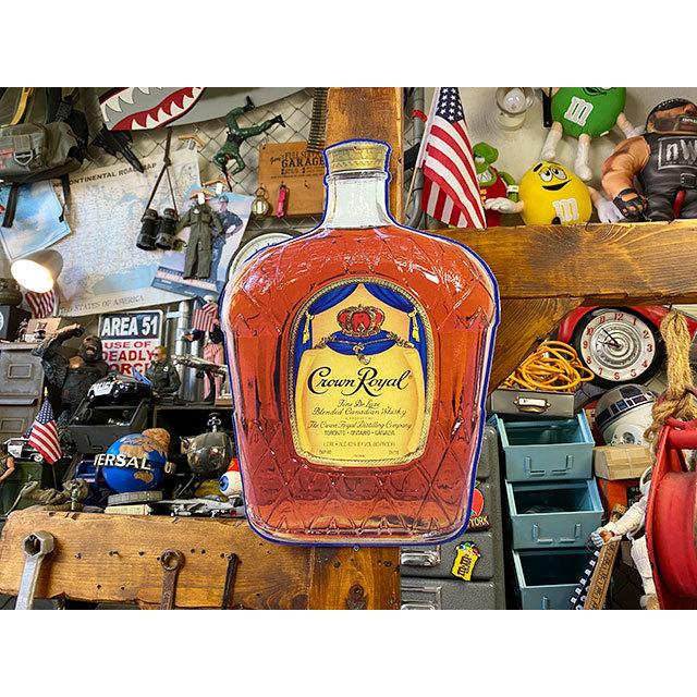 クラウンローヤル　ウイスキー　ブリキ看板　（ダイカット）　■　アメリカン雑貨　アメリカ雑貨 |  | 04