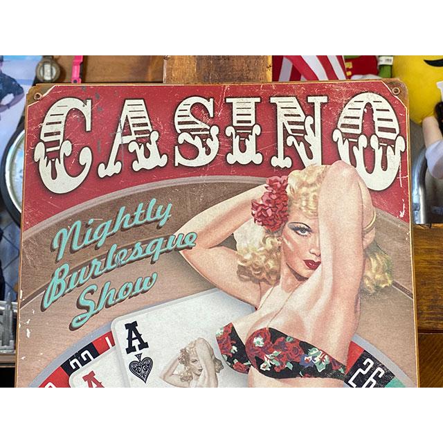 ☆稀少な絶盤品☆ カジノ グッドラックガール U.S.ヘヴィースチール