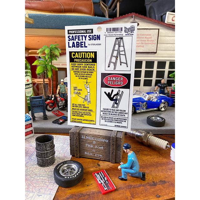 セーフティサインラベル 脚立用ステッカー □ アメリカン雑貨 アメリカ