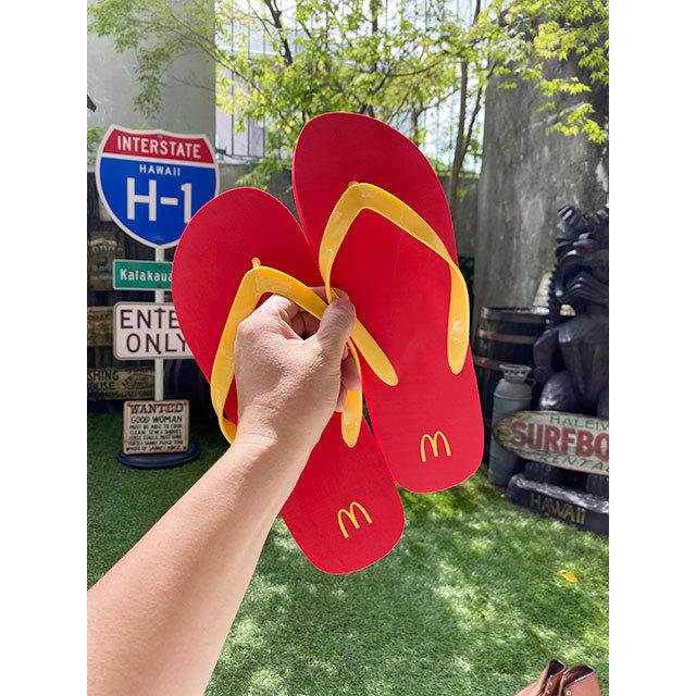 USマクドナルド限定 オフィシャルビーチサンダル □ アメリカン雑貨  