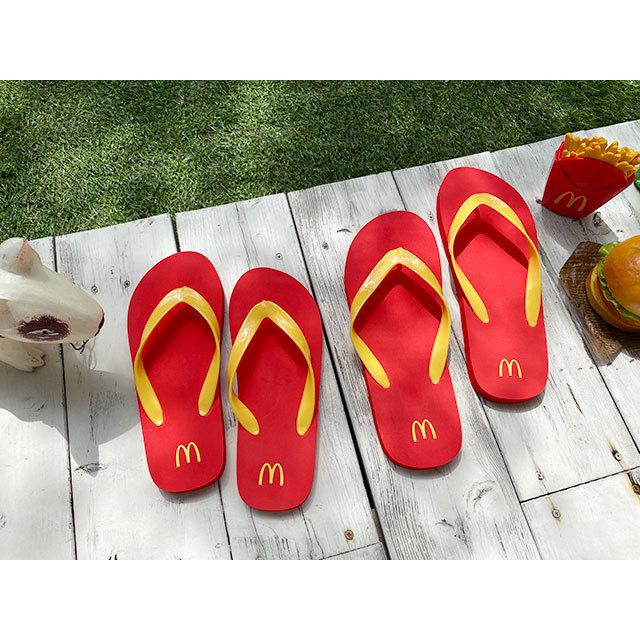 『レア』 マクドナルド 海外限定 寝具 USマクドナルド限定 オフィシャルビーチサンダル □ アメリカン