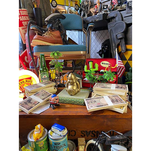 商売繁盛＆開運招福 大阪名物ビリケンさんの縁起のええ置物【●Sサイズ】+【京たたみで作った飾り台 ミニ畳Sサイズ】のセット |  | 07