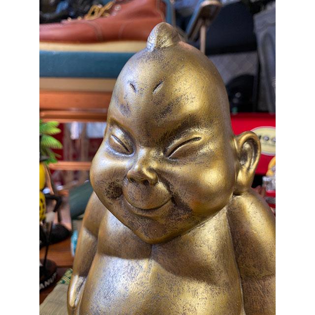 商売繁盛＆開運招福 大阪名物ビリケンさんの縁起のええ置物【●Mサイズ】+【京たたみで作った飾り台 ミニ畳Mサイズ】のセット |  | 02