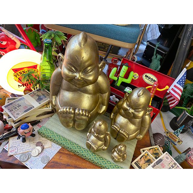 商売繁盛＆開運招福 大阪名物ビリケンさんの縁起のええ置物【○4体