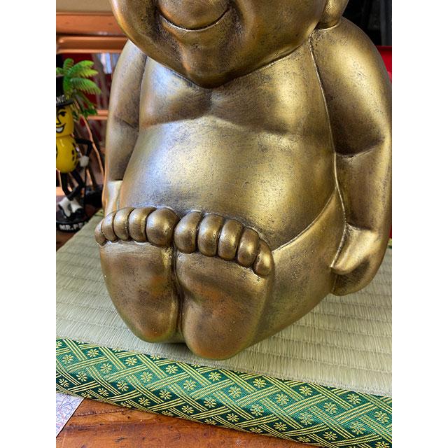 商売繁盛＆開運招福 大阪名物ビリケンさんの縁起のええ置物【●Lサイズ】+【京たたみで作った飾り台 ミニ畳Lサイズ】のセット |  | 02