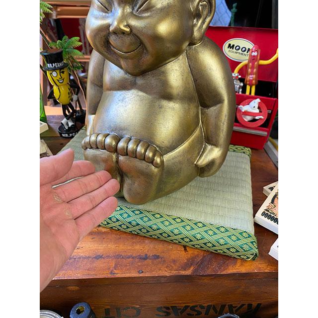 商売繁盛＆開運招福 大阪名物ビリケンさんの縁起のええ置物【●Lサイズ】+【京たたみで作った飾り台 ミニ畳Lサイズ】のセット |  | 03