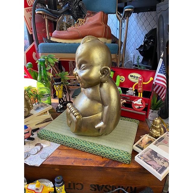 商売繁盛＆開運招福 大阪名物ビリケンさんの縁起のええ置物【●Lサイズ】+【京たたみで作った飾り台 ミニ畳Lサイズ】のセット |  | 04