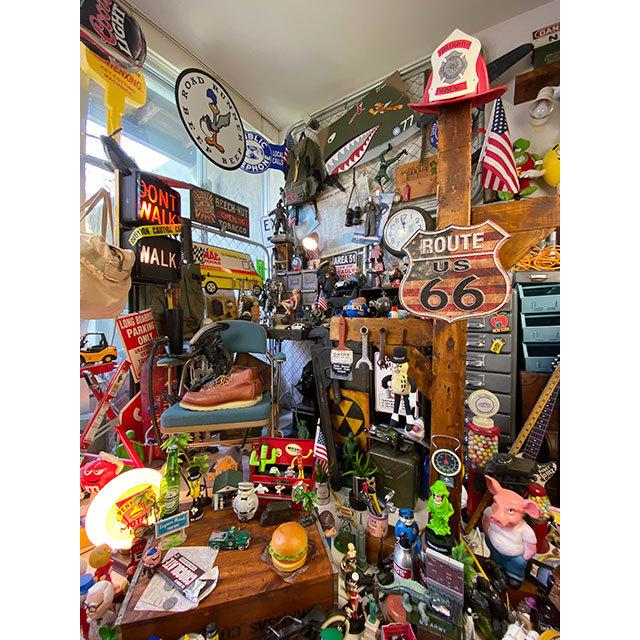 ルート66　ブリキ看板　（クラシック星条旗）　■ アメリカン雑貨 アメリカ雑貨 |  | 04