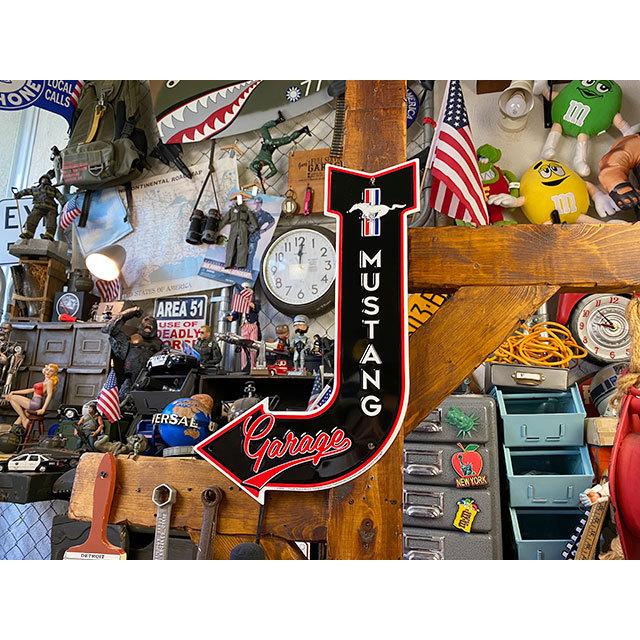 マスタング　ガレージ　ロードサイン風ブリキ看板 ■ アメリカン雑貨 アメリカ雑貨 |  | 04