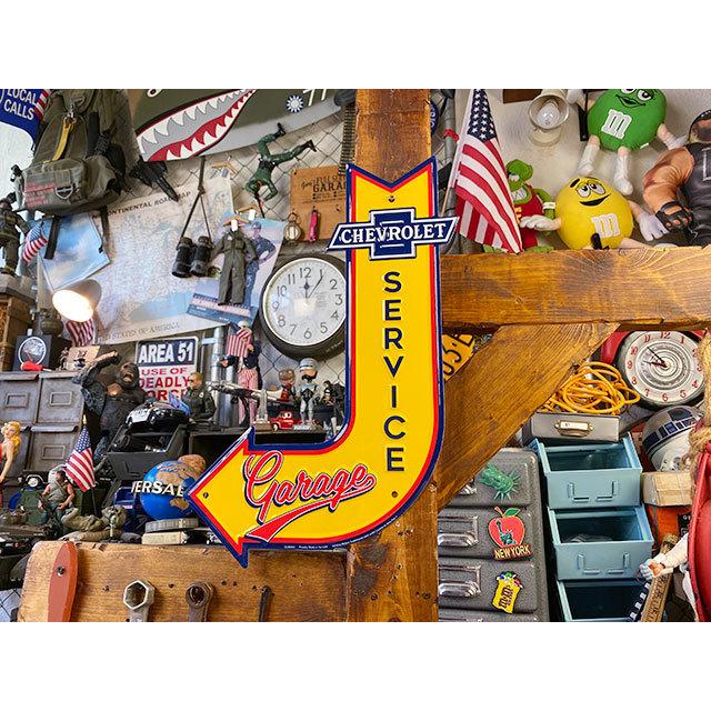 シボレー　サービスガレージ　ロードサイン風ブリキ看板 ■ アメリカン雑貨 アメリカ雑貨 |  | 04