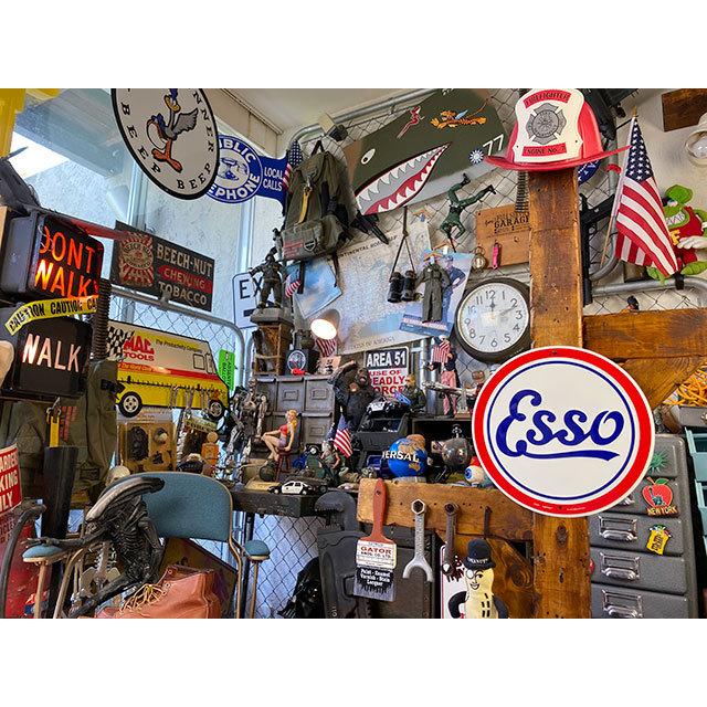 エッソ　ラウンド型　ブリキ看板　■ アメリカン雑貨 アメリカ雑貨 |  | 02